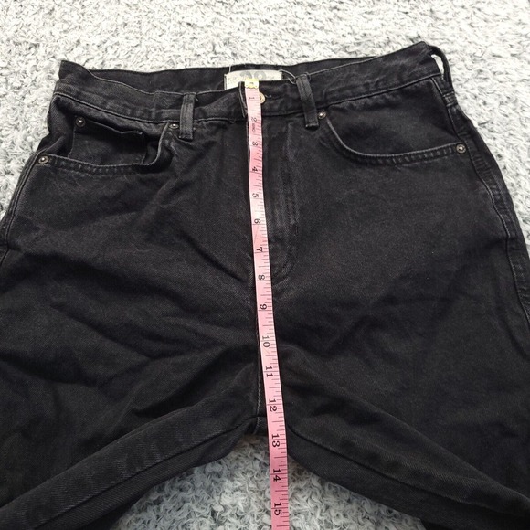 We the Free Jeans Women 28 Black Distressed High Rise Casual Mom Skinny Normcore - Picture 7 of 10